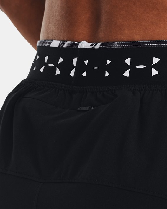 Damen UA Run Anywhere High-Rise Shorts, Black, pdpMainDesktop image number 3